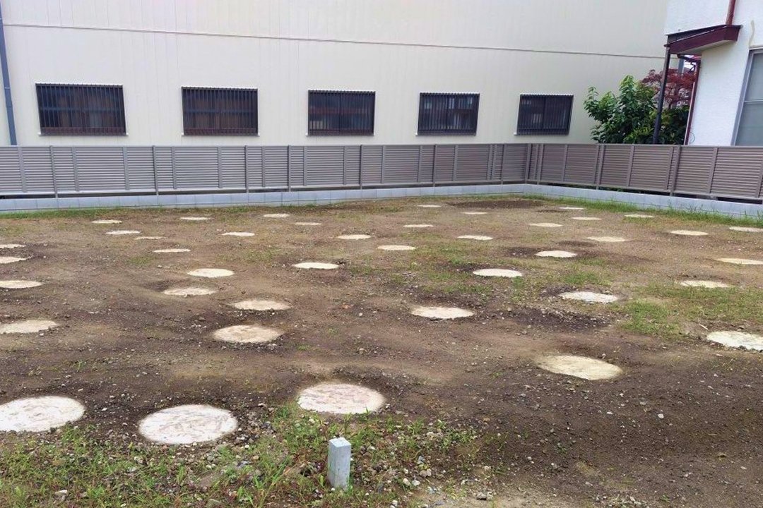 セミパイル工法の施工完了後の様子